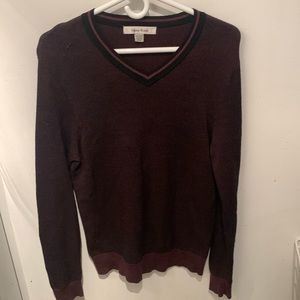 Stellar Harry Rosen 100% Pure Fine Merino Wool  3 tone sweater SZ Small